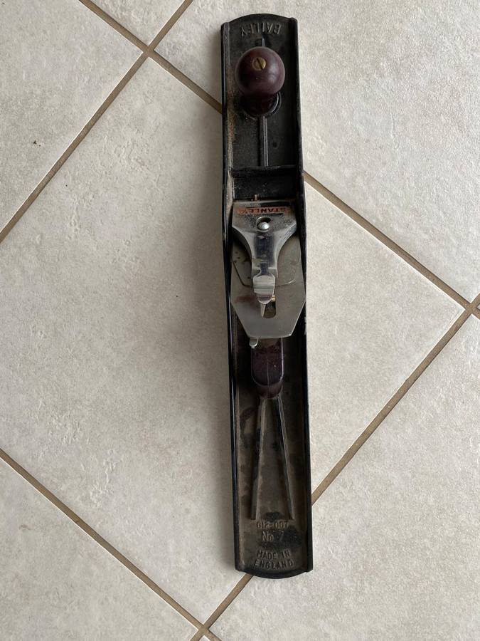 Boxed Stanley England no 7 Plane with Serial no 012-007.