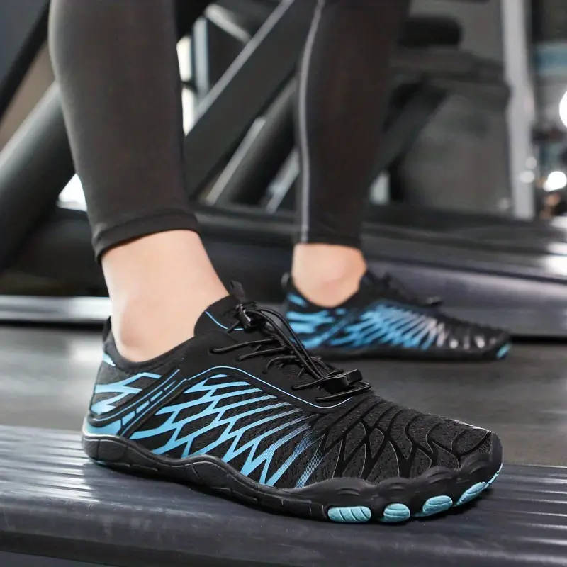 Size 7.5 Lightweight barefoot feel Aqua Shoes  Blue Wave Lace Up