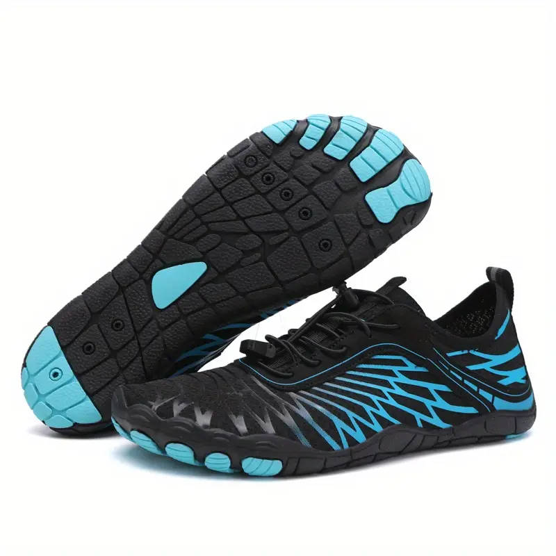 Size 7.5 Lightweight barefoot feel Aqua Shoes  Blue Wave Lace Up