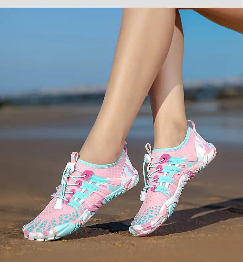 Size 5.5 Lightweight CamoPink  Aqua/ barefoot shoes