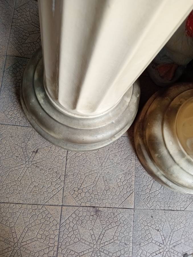 2 ANTIQUE PORCELAIN PEDESTALLS