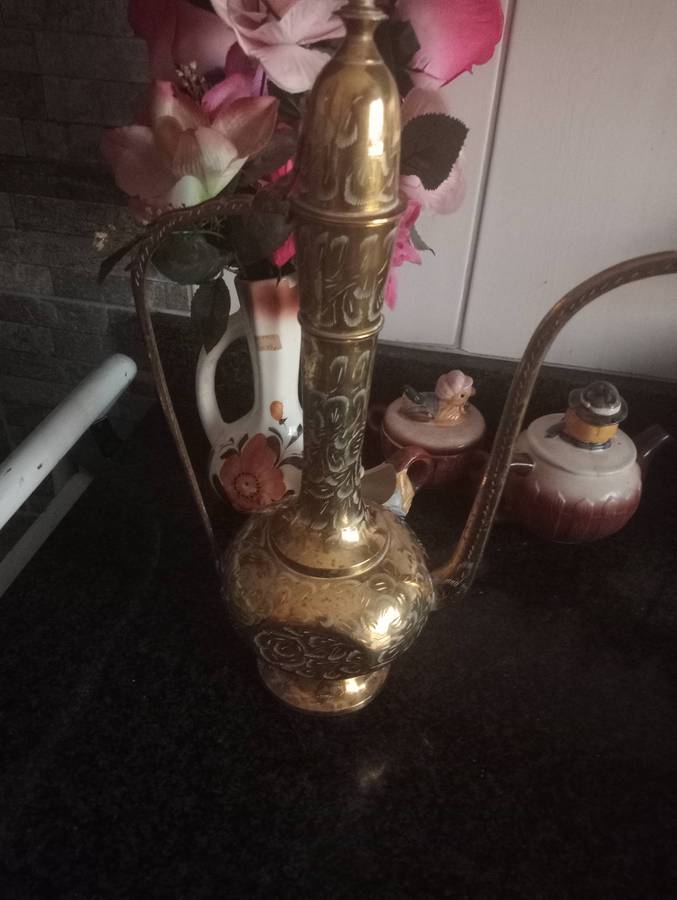 VINTAGE 35CM INDIAN BRASS VASE