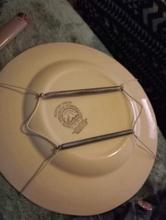 COLLECTORS ENGLISH PORCELAIN ENOCH WEDGEWOOD SCOTTISH LOCHS PLATE WITH WALL HANGER