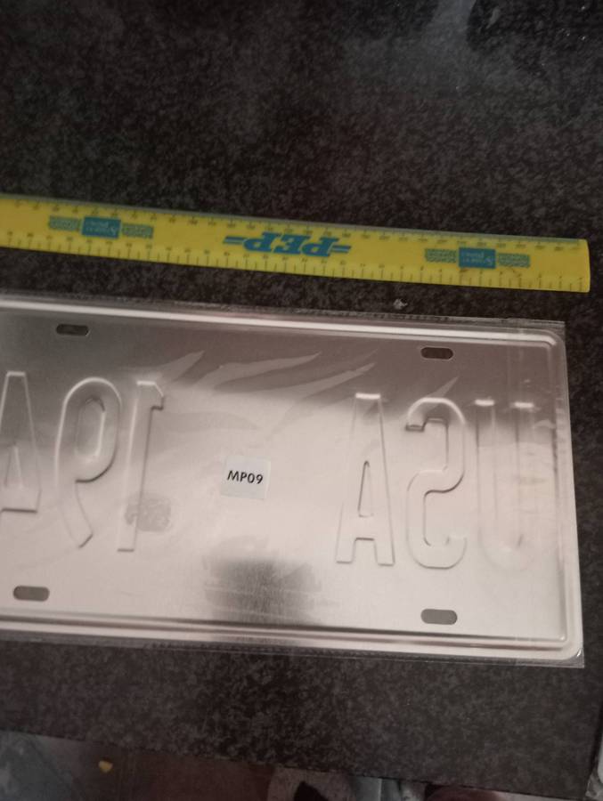 VINTAGE PEARL HARBOUR 1941 NUMBER PLATE