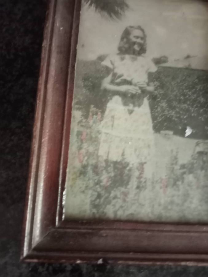 VINTAGE WOODEN FRAME WITH GLASS