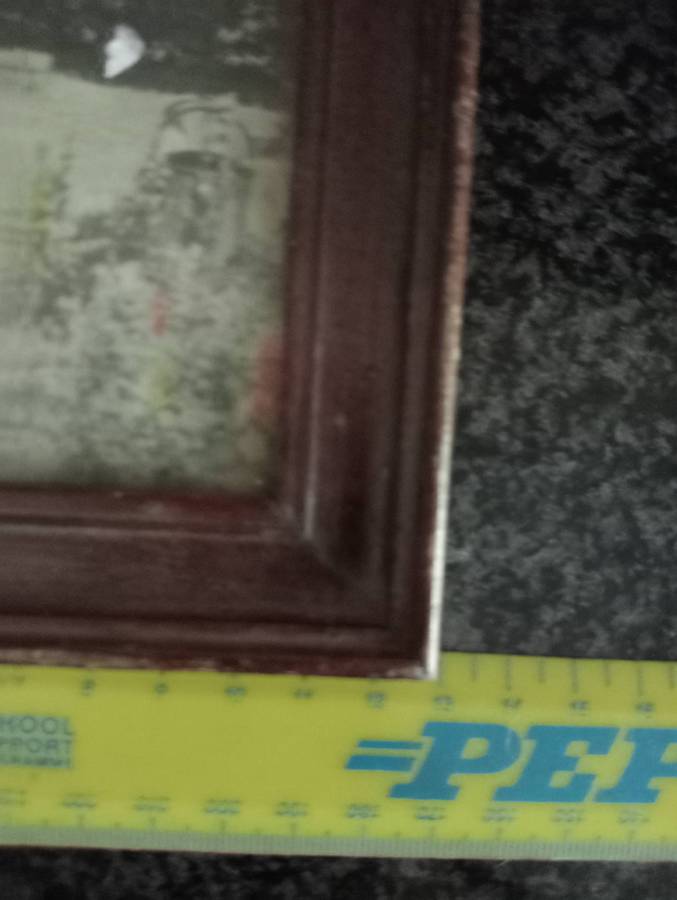 VINTAGE WOODEN FRAME WITH GLASS