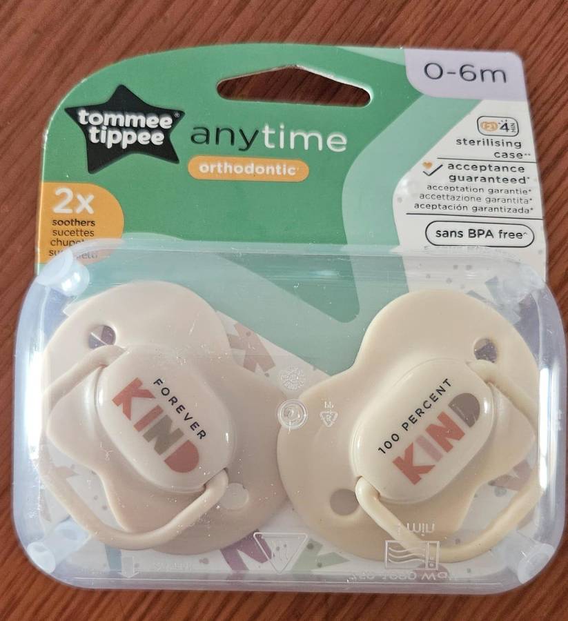 Tommee Tippee Any Time Orthodontic 0-6m x2 Pack