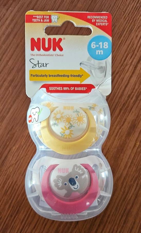 Nuk orthodentic 6-18m x2pack
