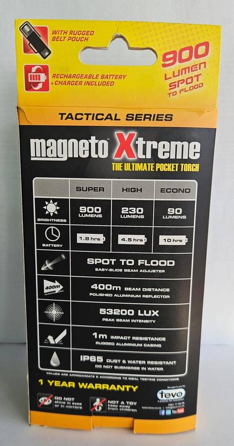 Magneto Xtreme Torch 900 Lumens Pocket Torch