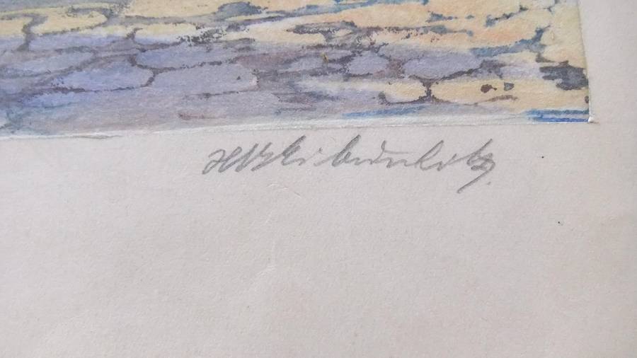 An original hand made print by international artist Hedwig Brecher Eibuschitz