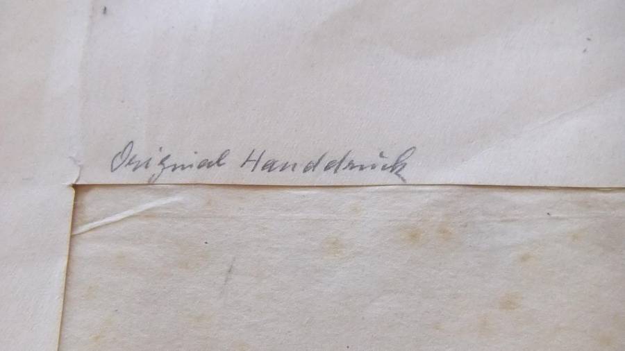 An original hand print by international artist Hedwig Brecher Eibuschitz