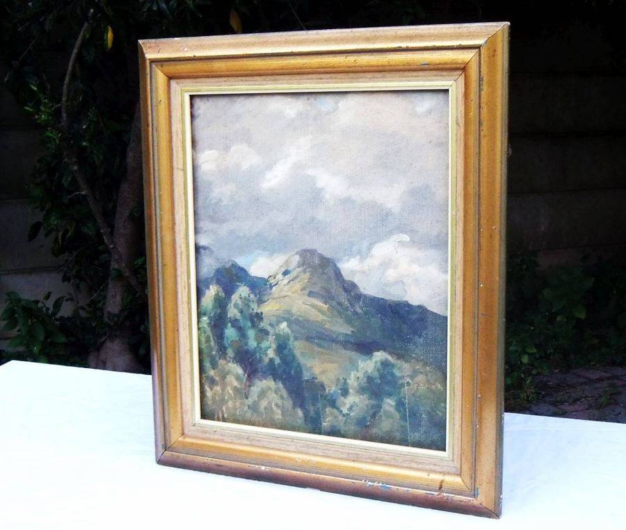 An original oil on board painting by international artist Hedwig Brecher Eibuschitz