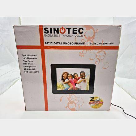 Sinotec 14 Inch LCD Digital Photo Frame, Excellent condition in box