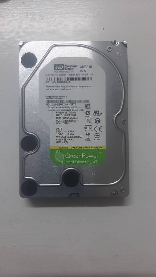 2TB WD HARD DRIVE