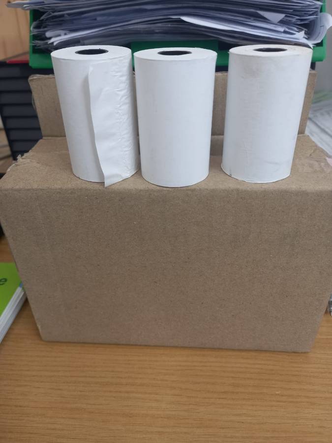Thermal Paper Rolls POS Paper Receipt Rolls 20pcs for  Credit Card Cash Register 55mm