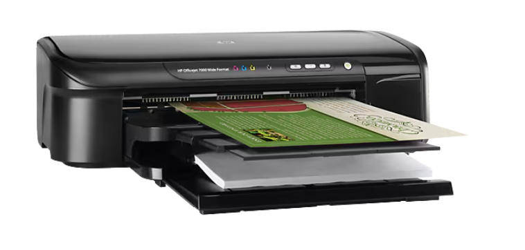HP Officejet 7000 Wide Format Printer - E809a A3, NEEDS NEW CARTRIDGES