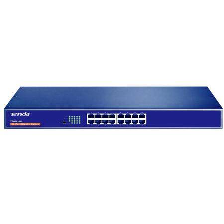 Tenda 16 Port Gigabit Unmanaged Rackmount Ethernet - TEG1016G Network Switch