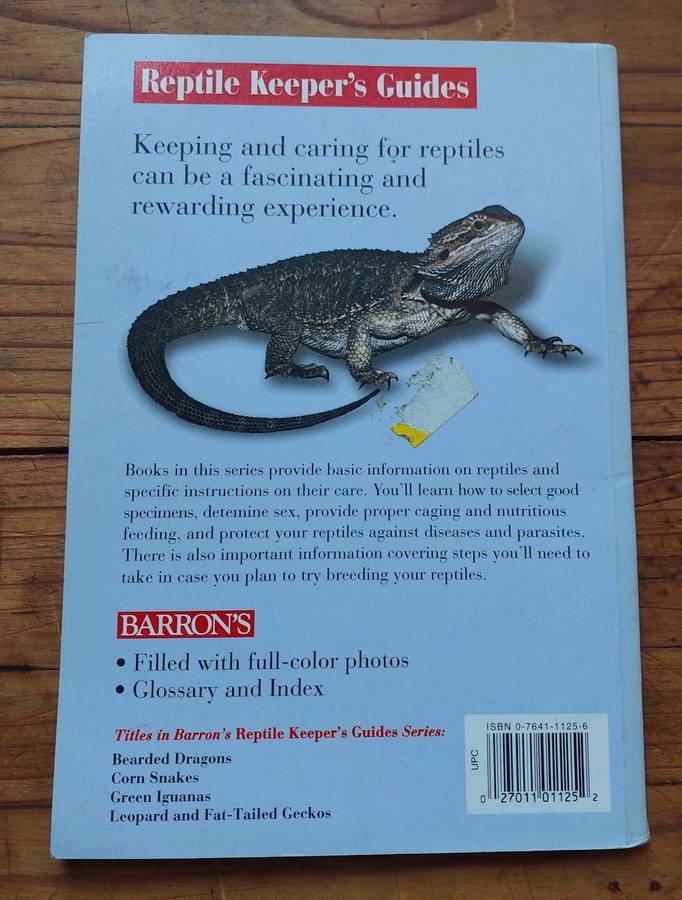 Barron's Reptile Keeper's guides Bearded dragon R.D Bartlett and Patricia Bartlett