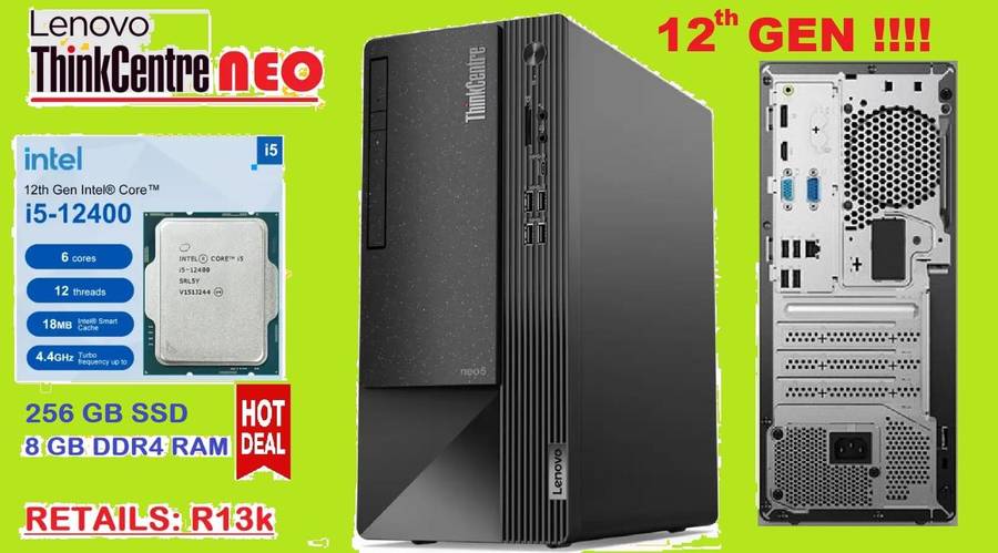 12th Gen Core i5 Lenovo ThinkCentre Neo 50T G3