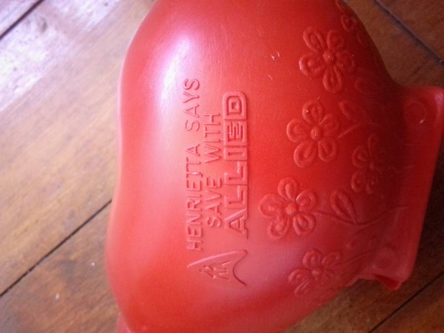 Retro Henrietta Hippo Allied Bank Money Box