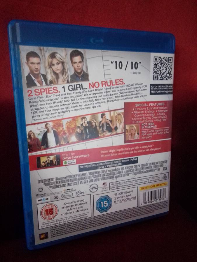 This Means War Blu-ray Disc