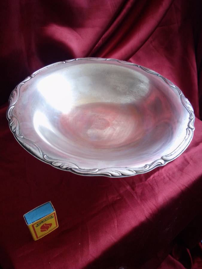 Large Ikora Germany Silverplate Fruit Dish