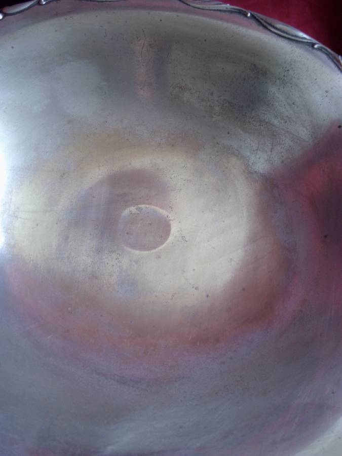 Large Ikora Germany Silverplate Fruit Dish