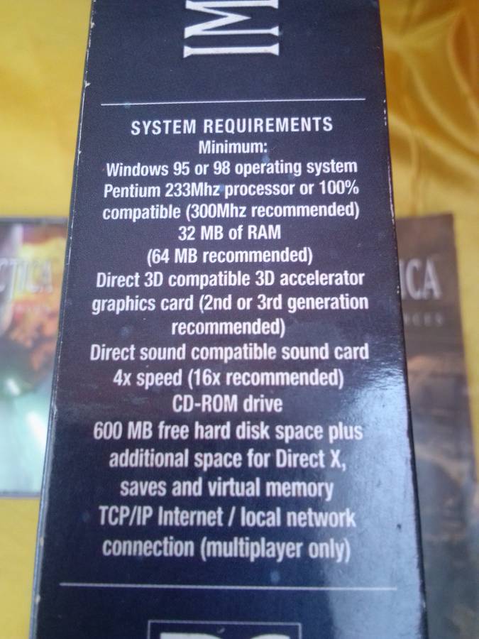 1998 IMPERIUM GALACTICA II ALLIANCES BIG BOX PC