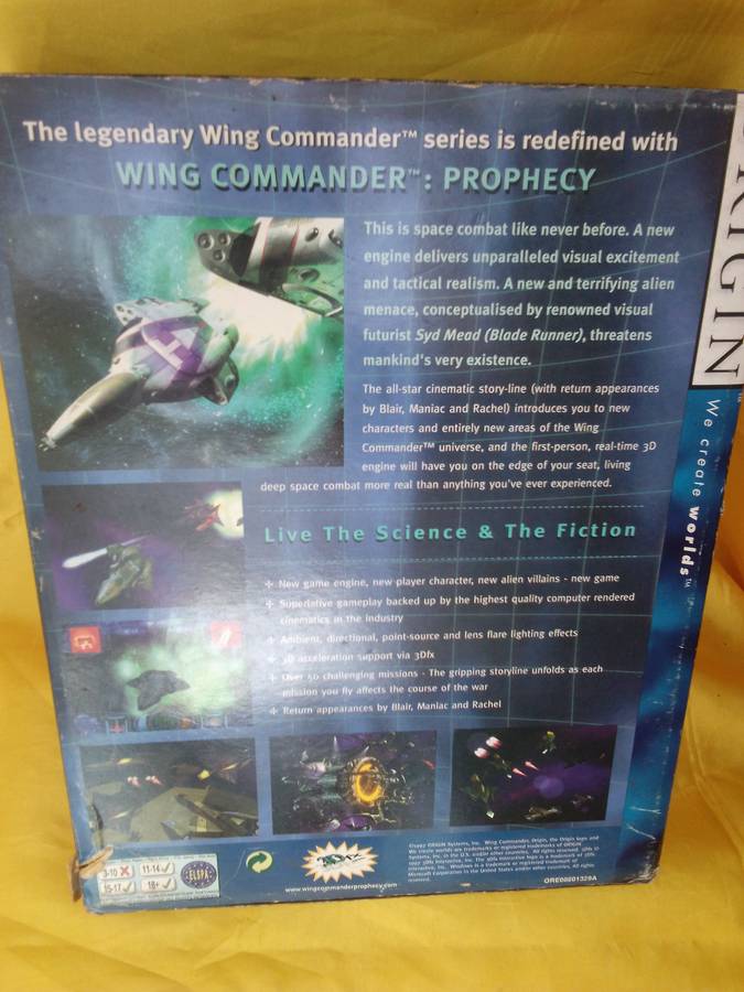 1997 Wing Commander PROPHECY Big Box PC