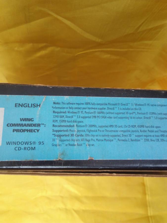 1997 Wing Commander PROPHECY Big Box PC