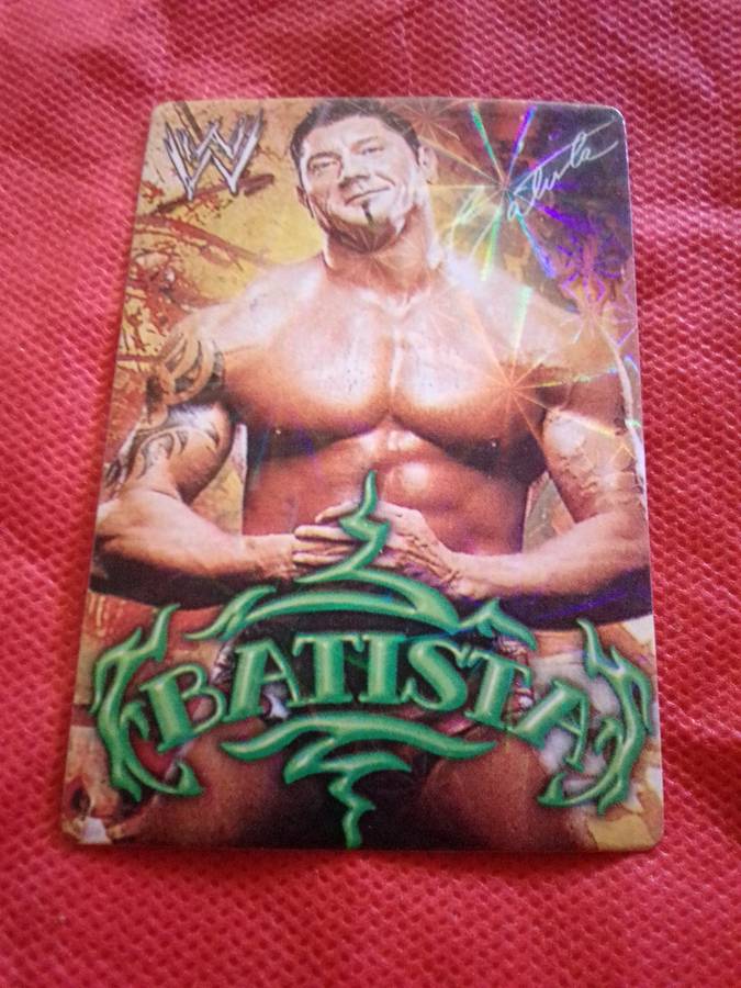WWE SMACK DOWN 'DAVE BATISTA' TRADING CARD