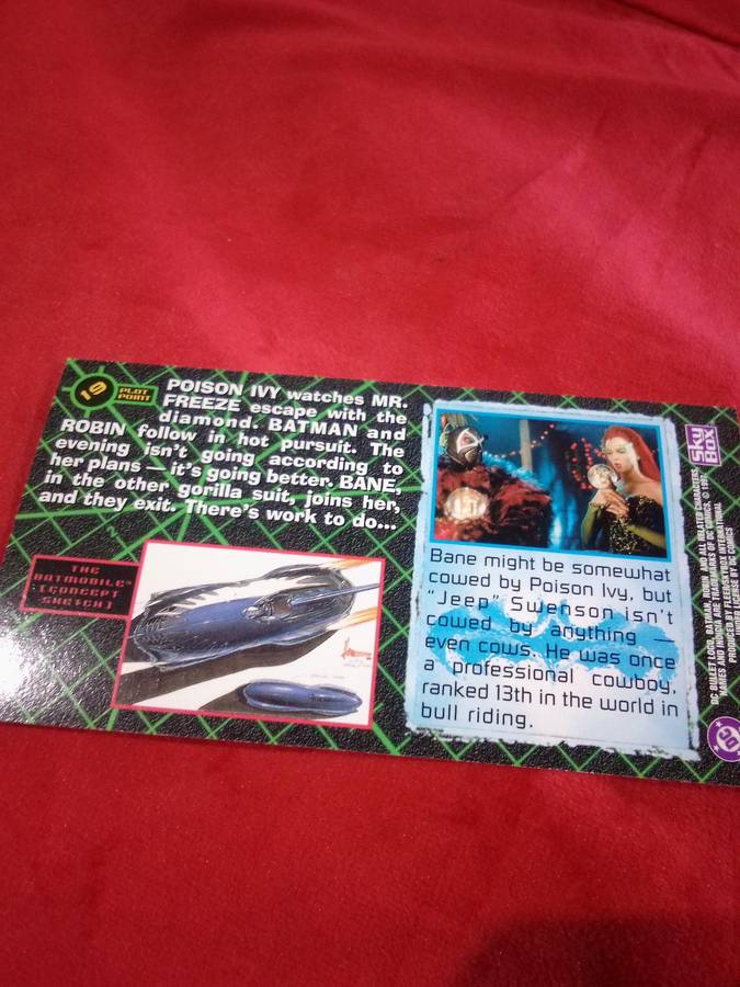 1997 Batman & Robin #19 Fleer Skybox Trading Card