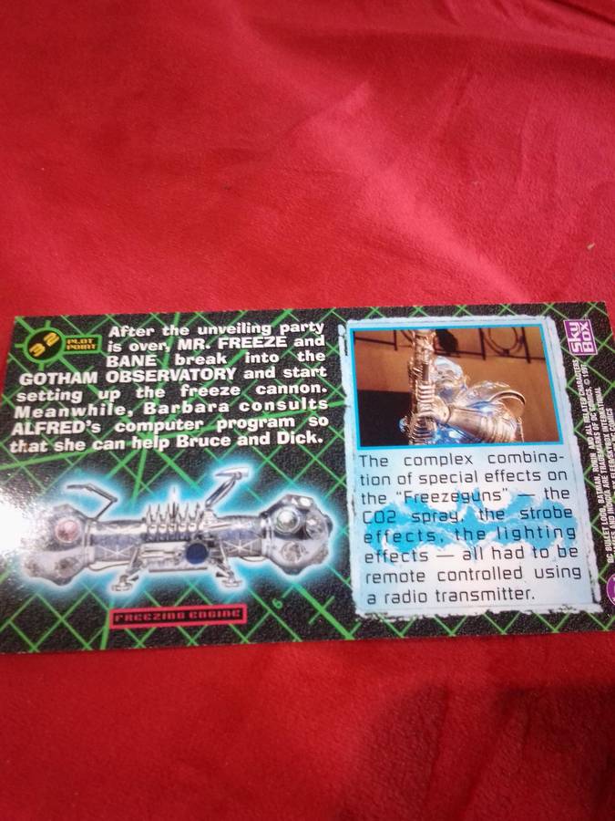 1997 Batman & Robin #32 Fleer Skybox Trading Card