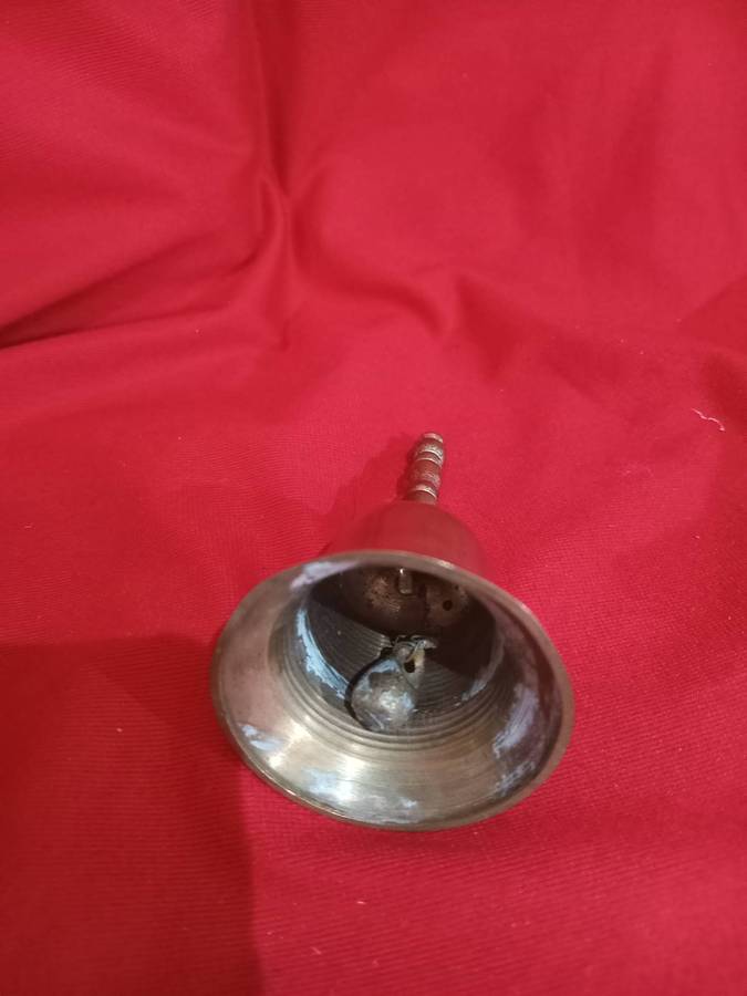 Vintage Brass Table Bell with Original Striker