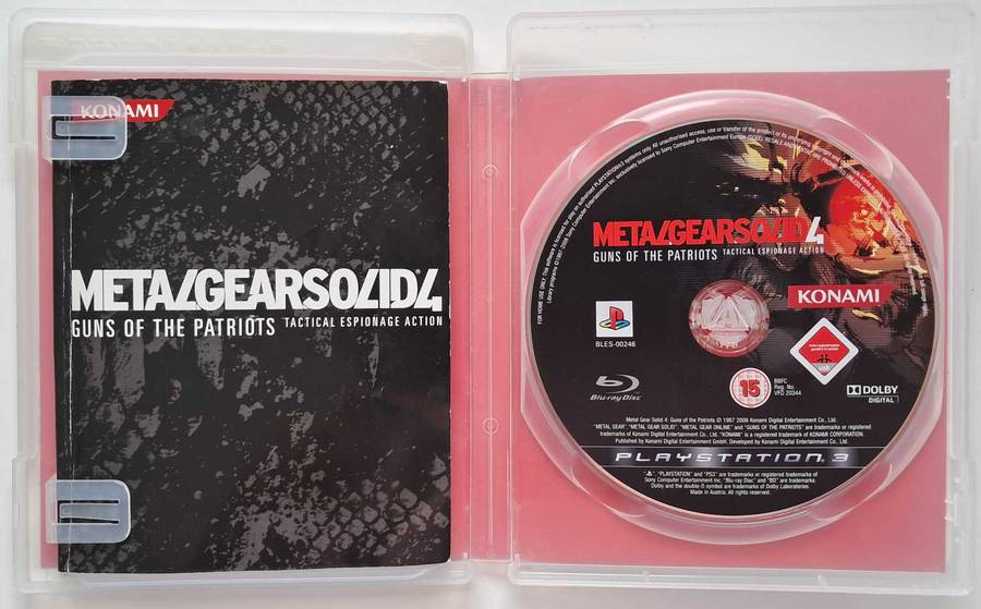 Metal Gear Solid 4: Guns Of The Patriots for PS3 Complete Game + Manual- Good Condition