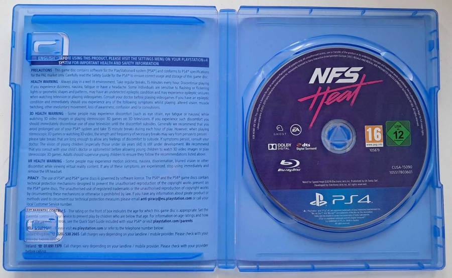 Need For Speed Heat for PS4 Good Condition!