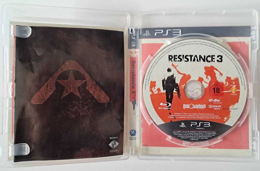 Resistance 3 fir PS3 Complete Game + Manual  - Good Condition!