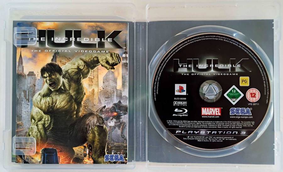 The Incredible Hulk for PS3 Complete Game + Manual (Tested) - Good Condition