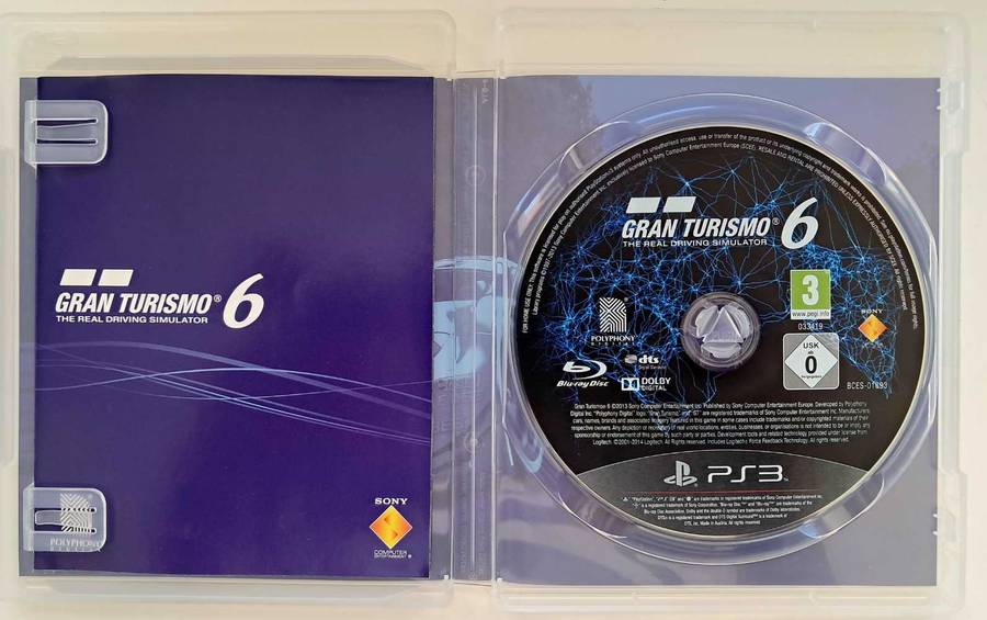 Gran Turismo 6 for PS3 Complete Game + Manual  - Good Condition!