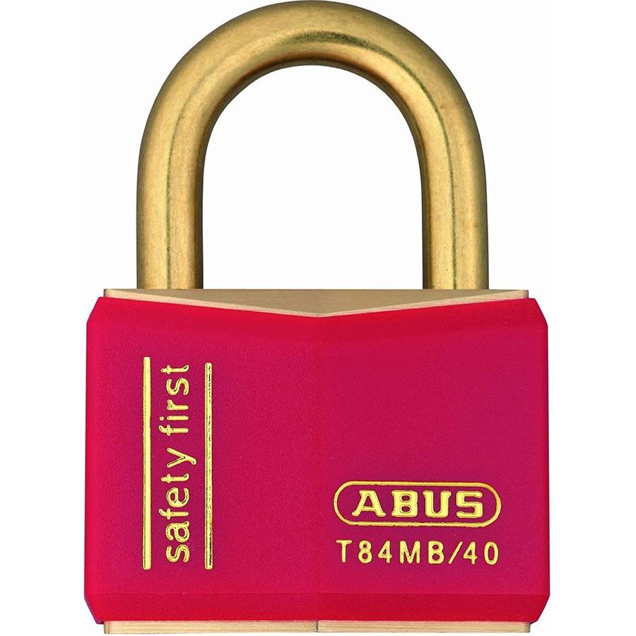 Abus T84 Inox Padlock 40mm Red KA
