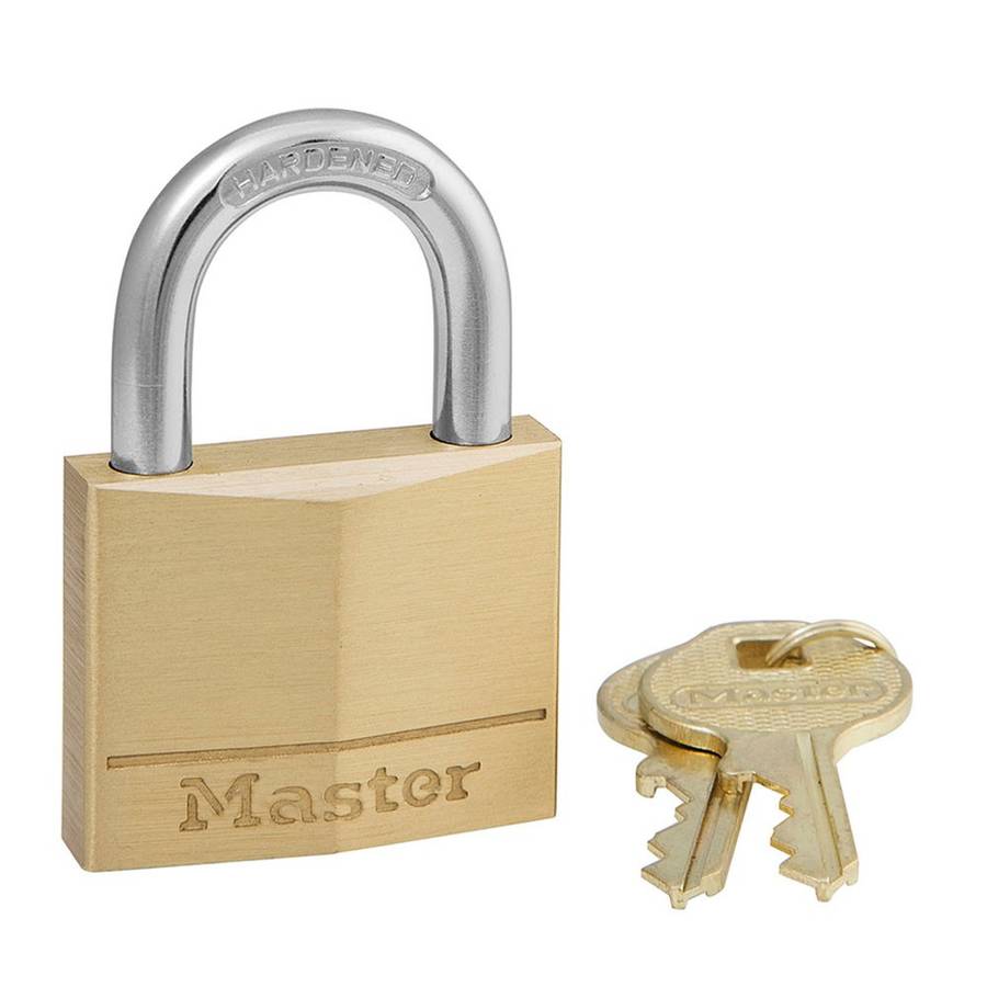 Masterlock Padlock 150D Brass 50mm KA-1K049