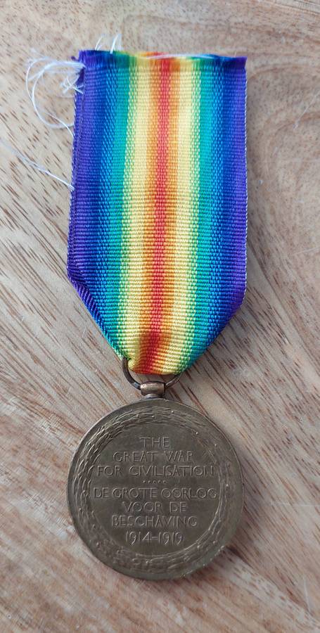- Great War WWI Victory Medal to PTE M. Bezuidenhout C.C. -
