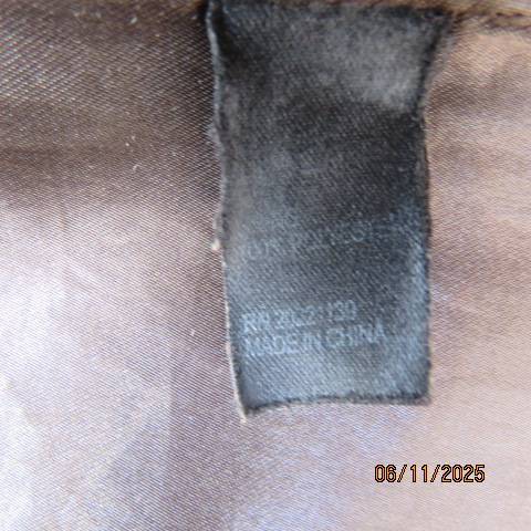 EXACT dark brown genuine napa leather zip-up jacket with collar. Size 40