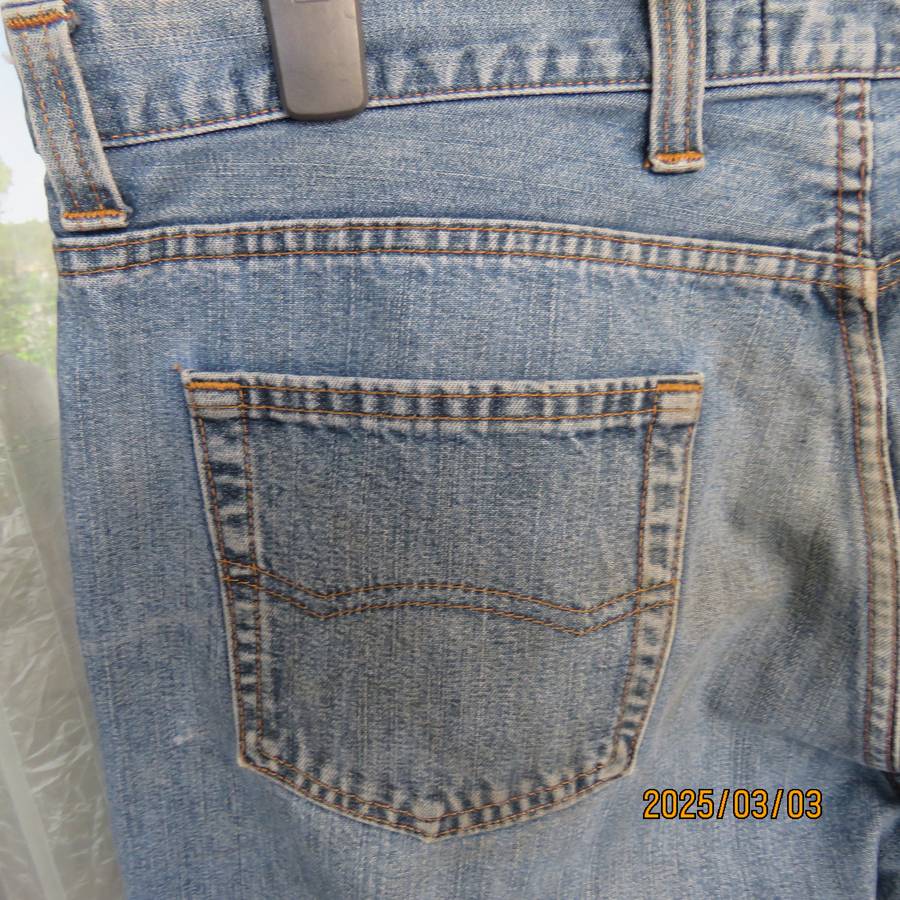 WOOLWORTHS pure cotton blue denim jeans size 38. Pockets back-front. Inner leg 74cm.