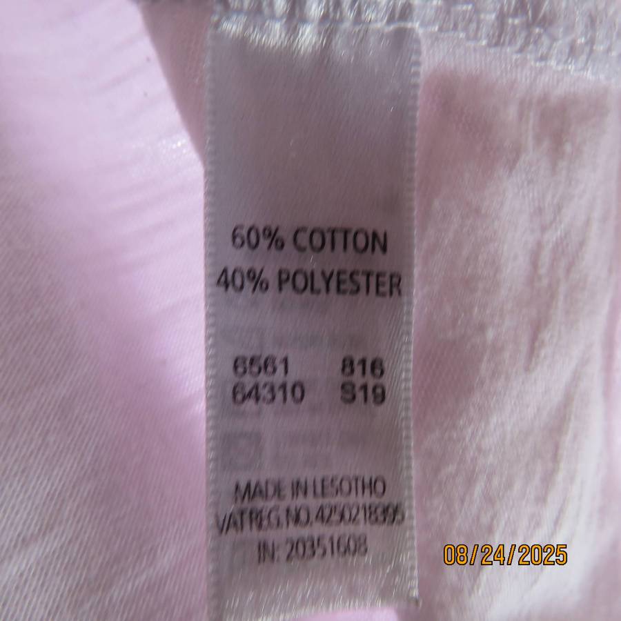 IDENTITY white polycotton off the shoulder top with wide lace collar. Size 34