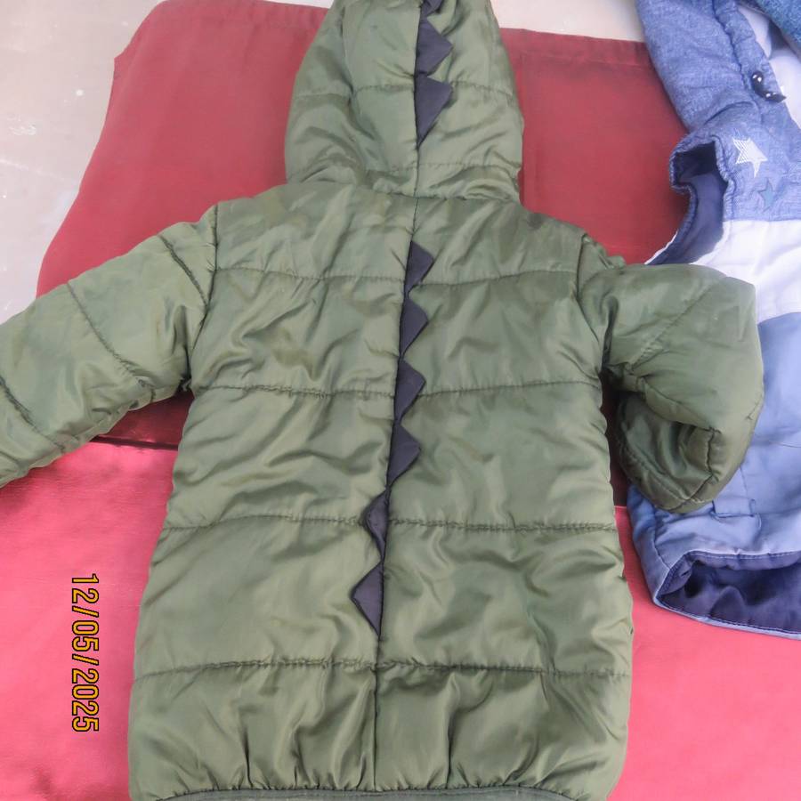 Lot of 3 winter jackets for your 6 to 12 months old baby boy. All as new.