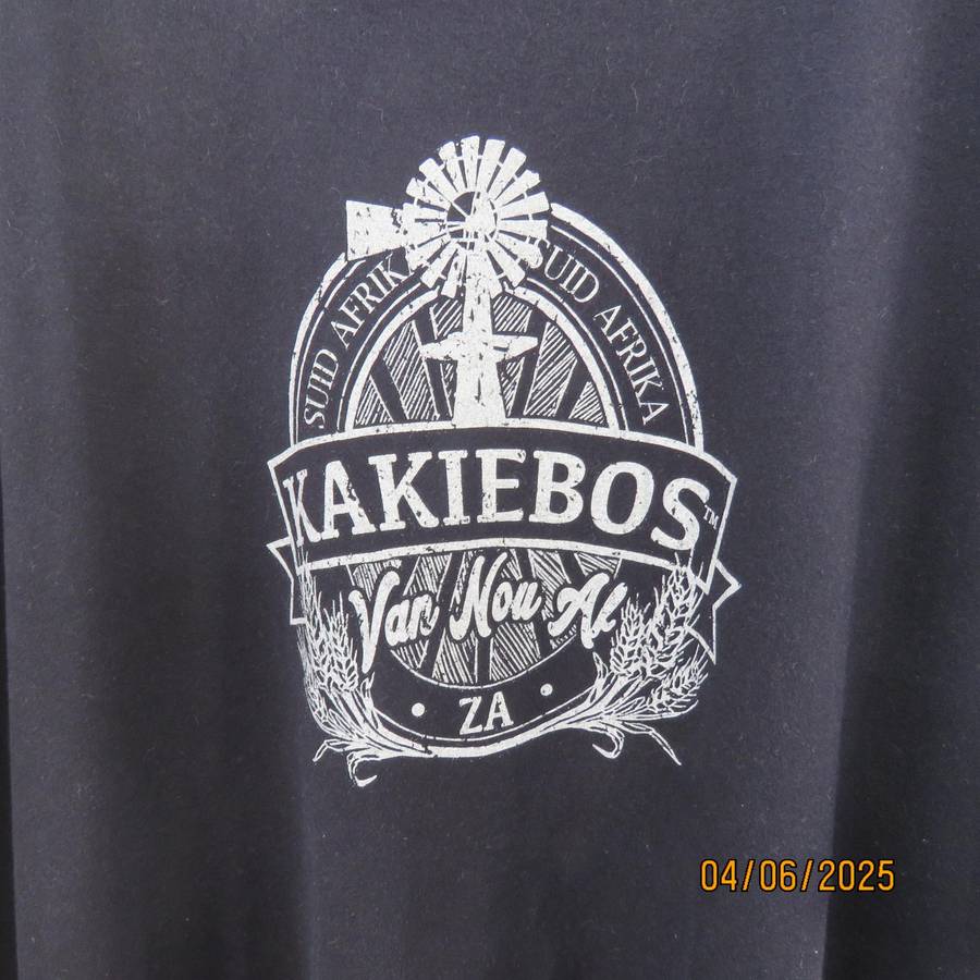 KAKIEBOS men's T shirt 100% cotton. Size 5XL.