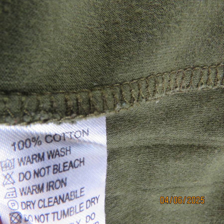 JEEP dark olive green as new short sleeve T shirt size 3XL. In 100% cotton
