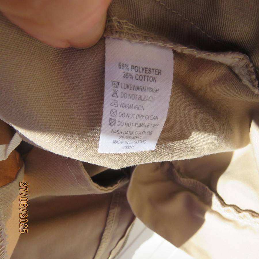 JONSSON ladies oatmeal colour outdoor straight leg pants size 36. New condition.