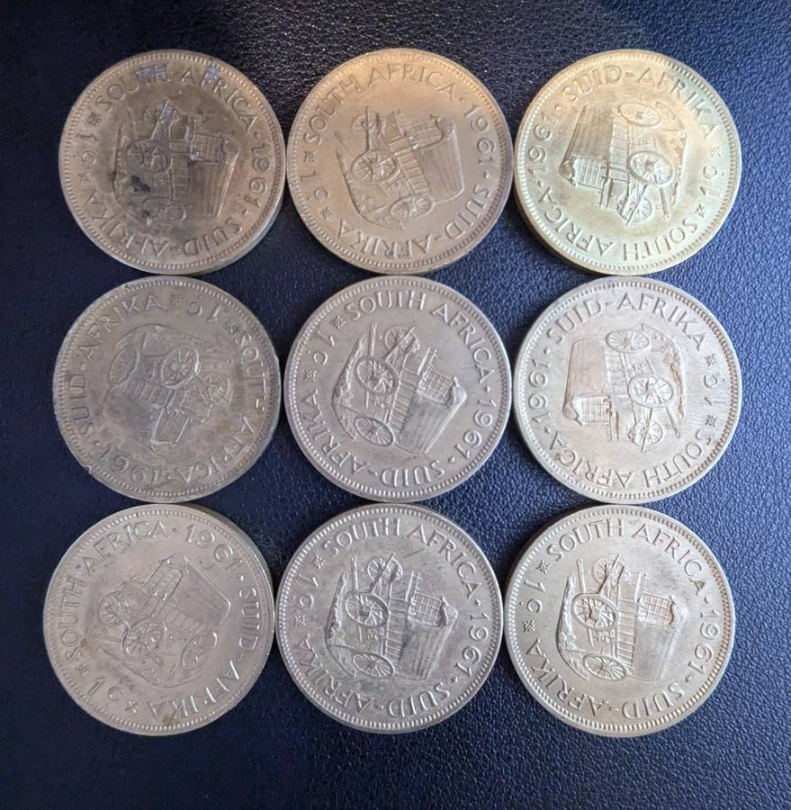 1961 One Cent Coins ( Lot of 9 )